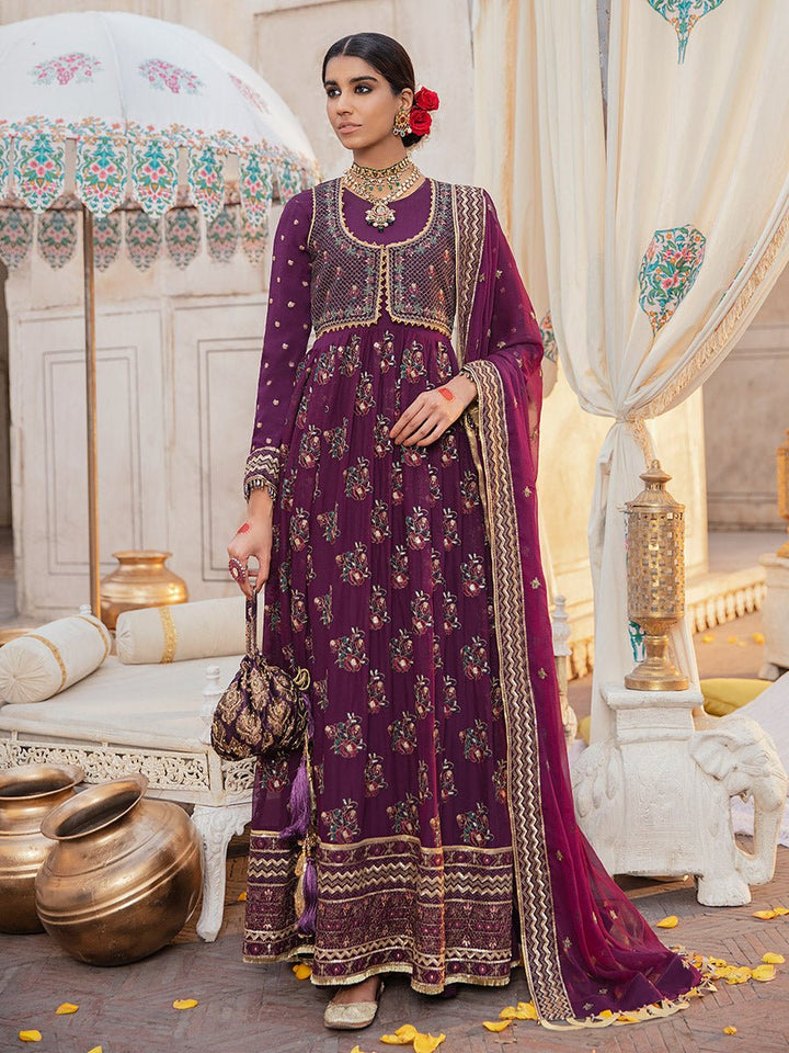 Neelam - 3pc Unstitched Luxury Chiffon - Dastak (HC-24) - SalitexOnline