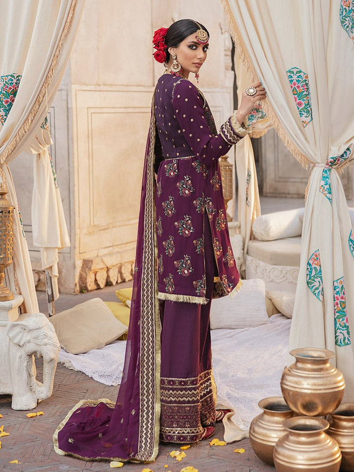 Neelam - 3pc Unstitched Luxury Chiffon - Dastak (HC-24) - SalitexOnline