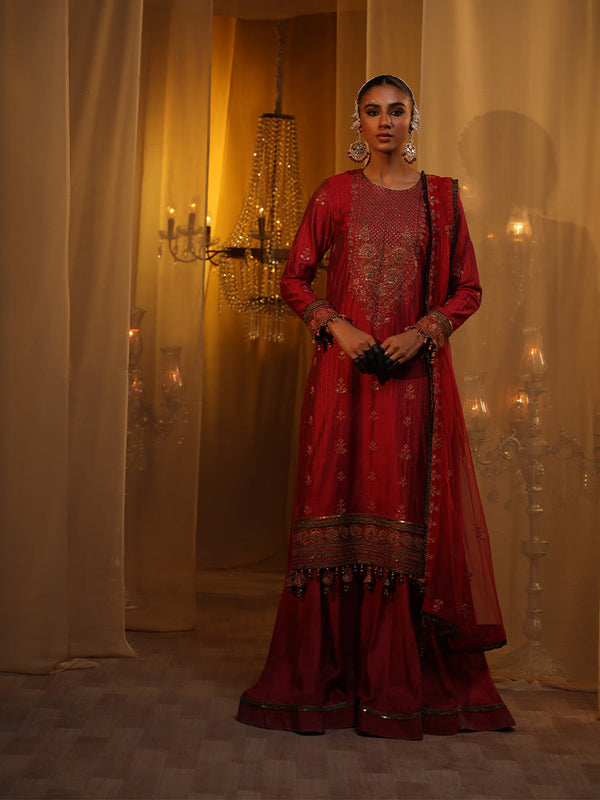 FESTIVE FORMAL EMBROIDERED SUIT