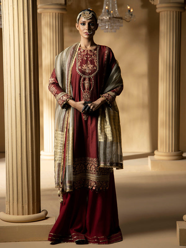 FESTIVE FORMAL EMBROIDERED SUIT