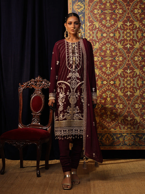 FESTIVE FORMAL EMBROIDERED SUIT