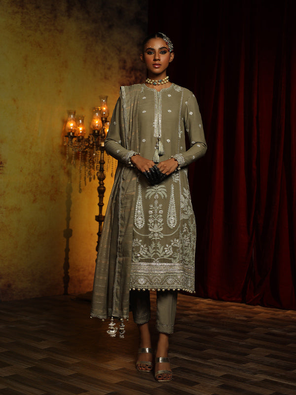FESTIVE FORMAL EMBROIDERED SUIT