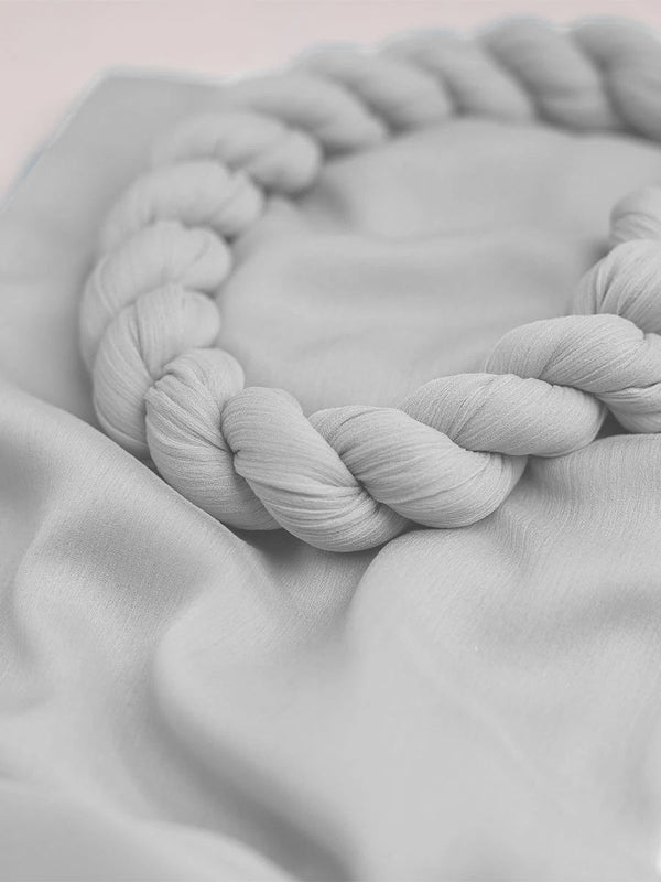 1PC Dyed Crinkle Chiffon Dupatta