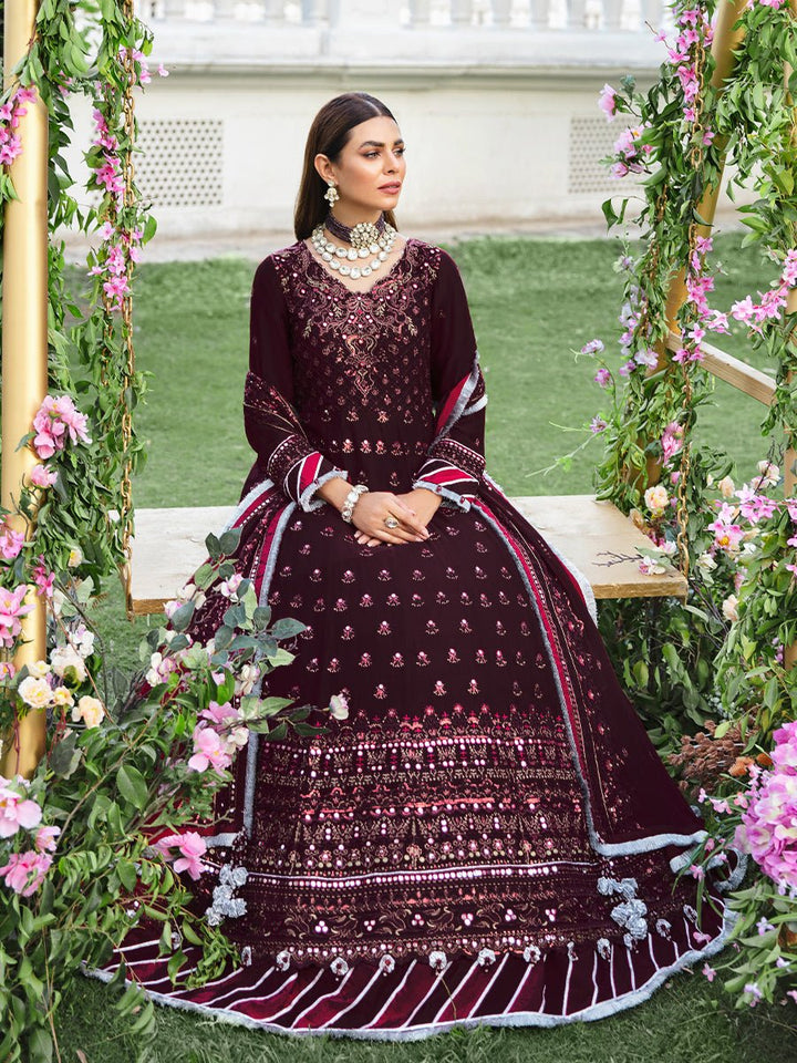 Scarlett - Unstitched Luxury Chiffon - Retro (HC-00038UT) - SalitexOnline