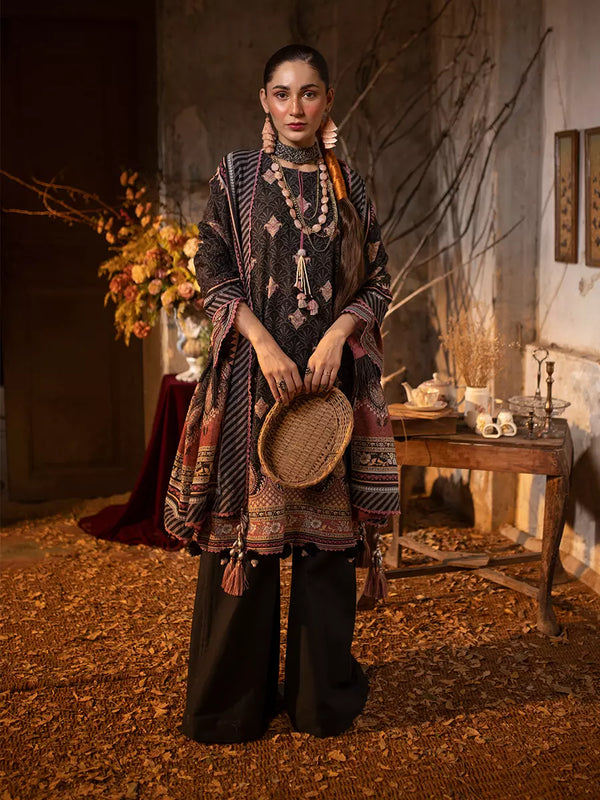 2PC Unstitched Printed Lawn Silk