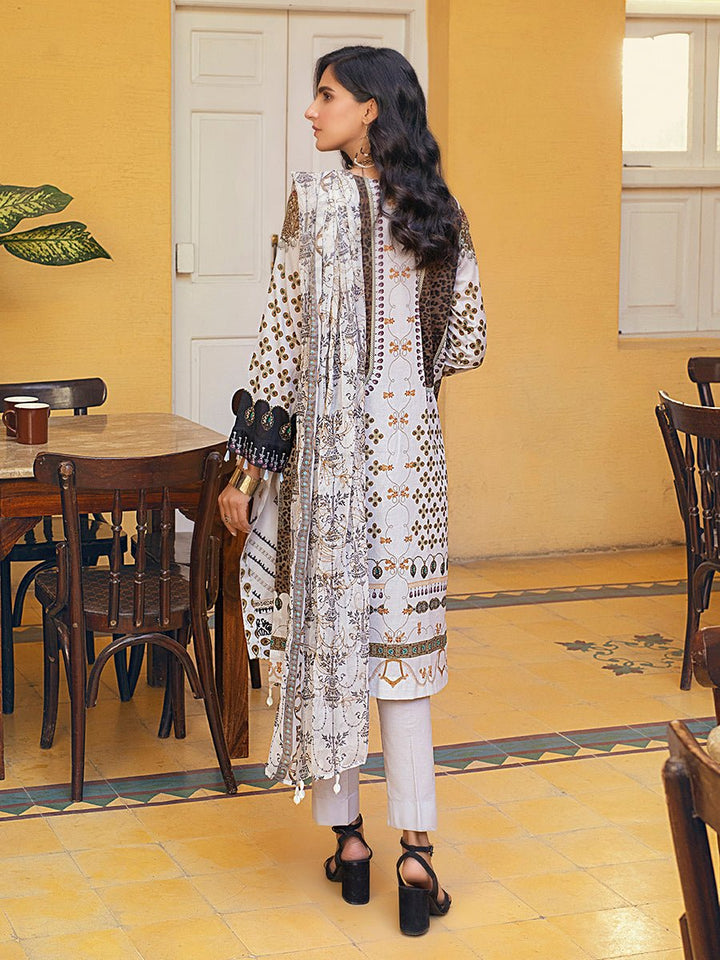 Unstitched 3pc Digital Printed Lawn Shirt & Digital Printed Lawn Dupatta with Dyed Cambric Trouser - Malabis (IP-00073) - SalitexOnline