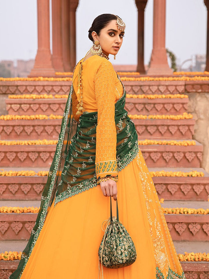 Suraj Mukhi - 3pc Unstitched Luxury Chiffon - Dastak (HC-26) - SalitexOnline