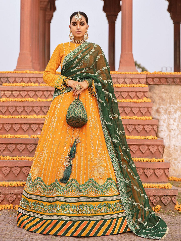 Suraj Mukhi - 3pc Unstitched Luxury Chiffon - Dastak (HC-26) - SalitexOnline