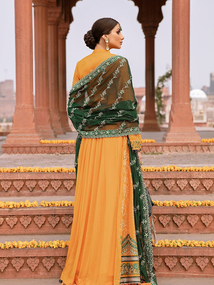 Suraj Mukhi - 3pc Unstitched Luxury Chiffon - Dastak (HC-26) - SalitexOnline