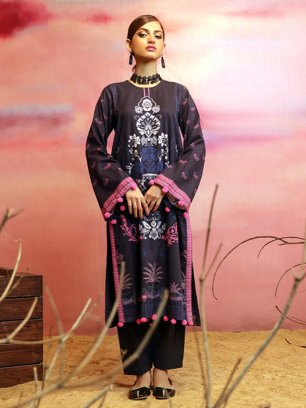Unstitched 2pc - Digital Printed Khaddar Suit-Vol-1 (KD2P-007) - SalitexOnline