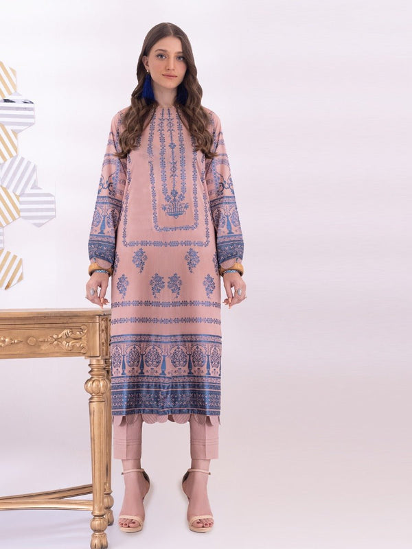 Unstitched 2pc Printed Lawn Shirt Dyed Cambric Trouser - Sana Sara (SS2-0051B)