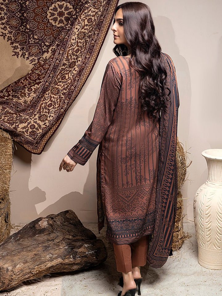 Unstitched 3pc - Digital Printed Linen Shirt With Digital Printed Twill Linen Dupatta & Dyed Linen Trouser - Vol.2 (WK-00907) - SalitexOnline