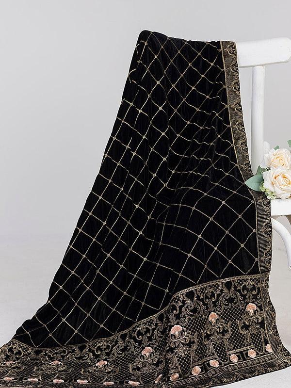Velvet Shawl (SP-W22-VP-010) - SalitexOnline