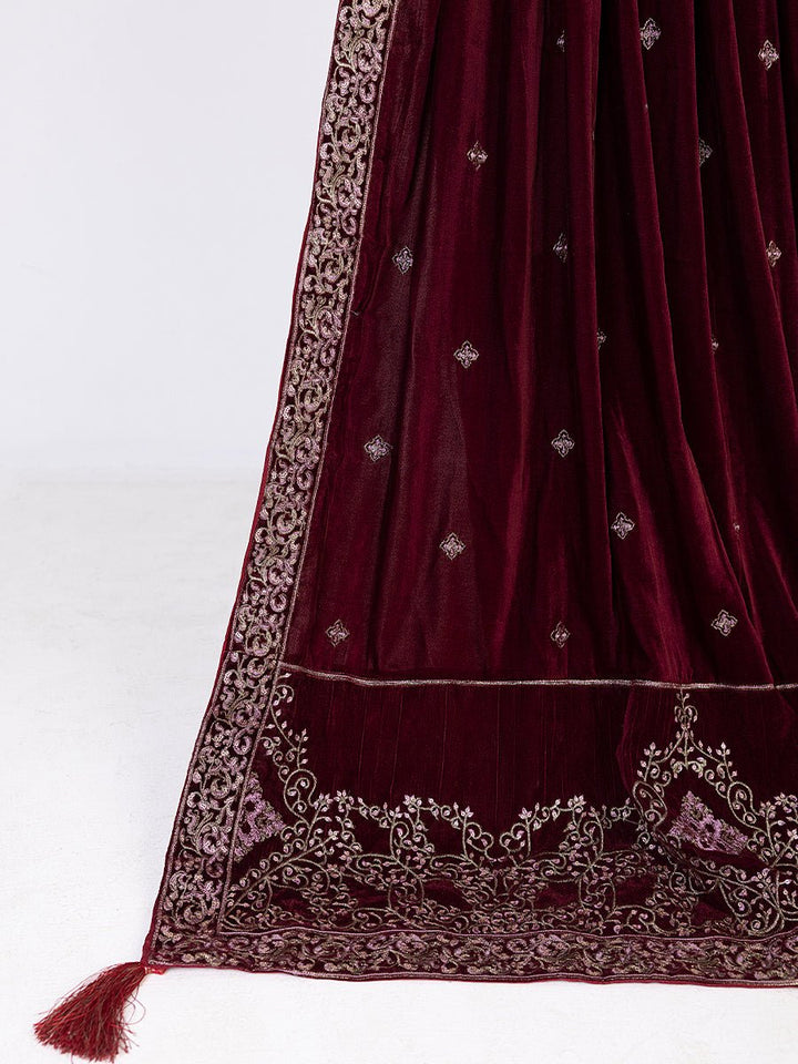 Velvet Shawl (SP-W22-VP-011) - SalitexOnline