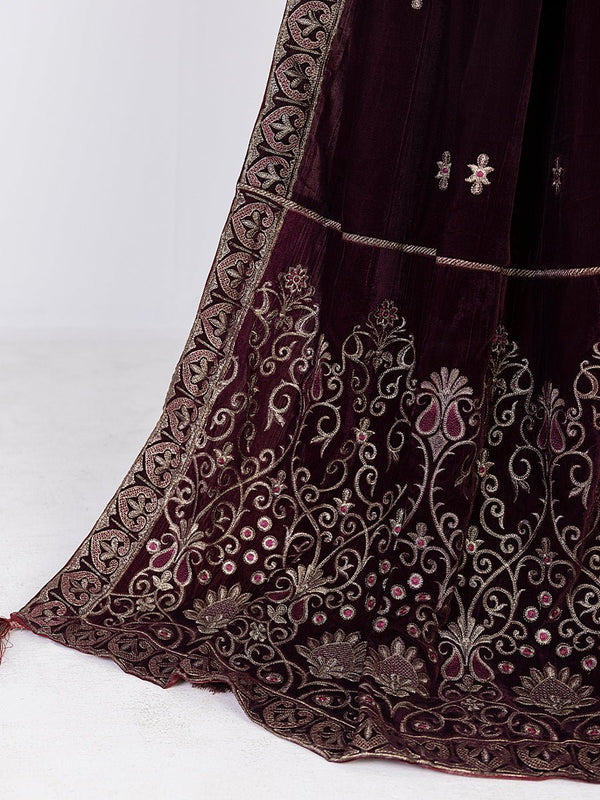 Velvet Shawl (SP-W22-VP-012) - SalitexOnline